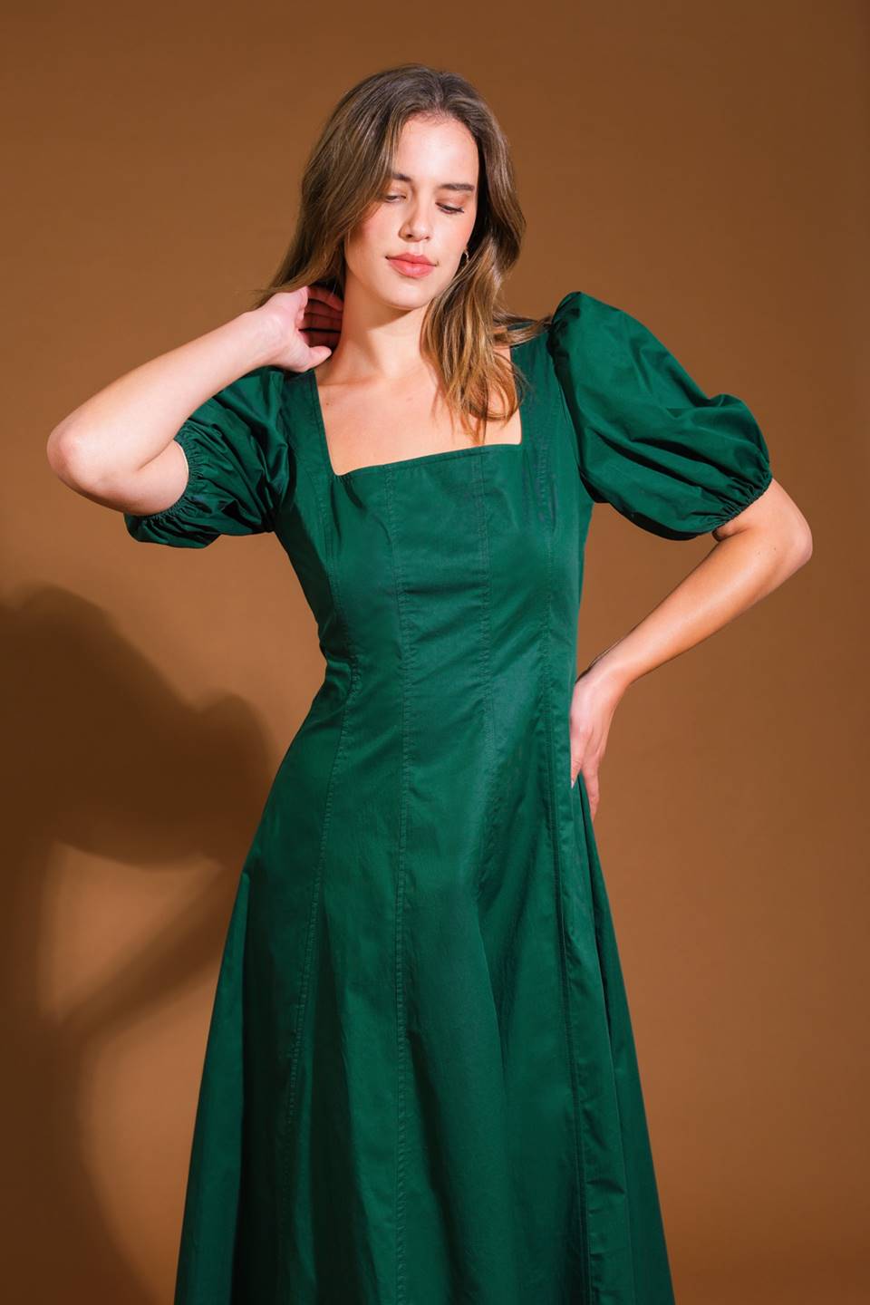 COLORS OF MY HEART WOVEN MIDI DRESS Flying Tomato