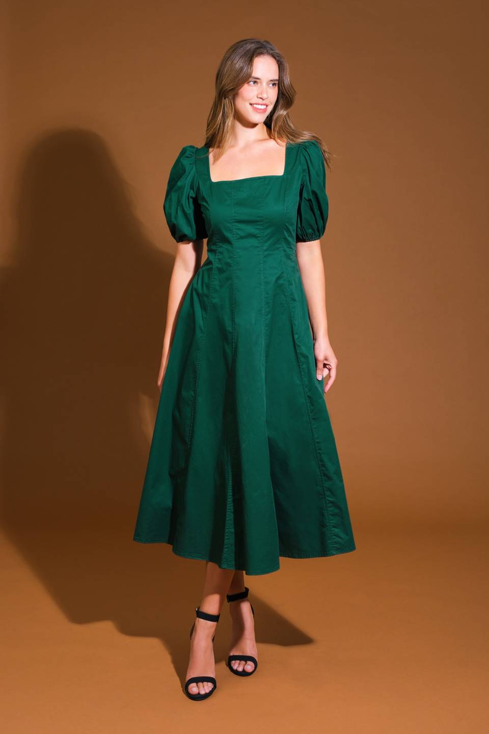 COLORS OF MY HEART WOVEN MIDI DRESS Flying Tomato