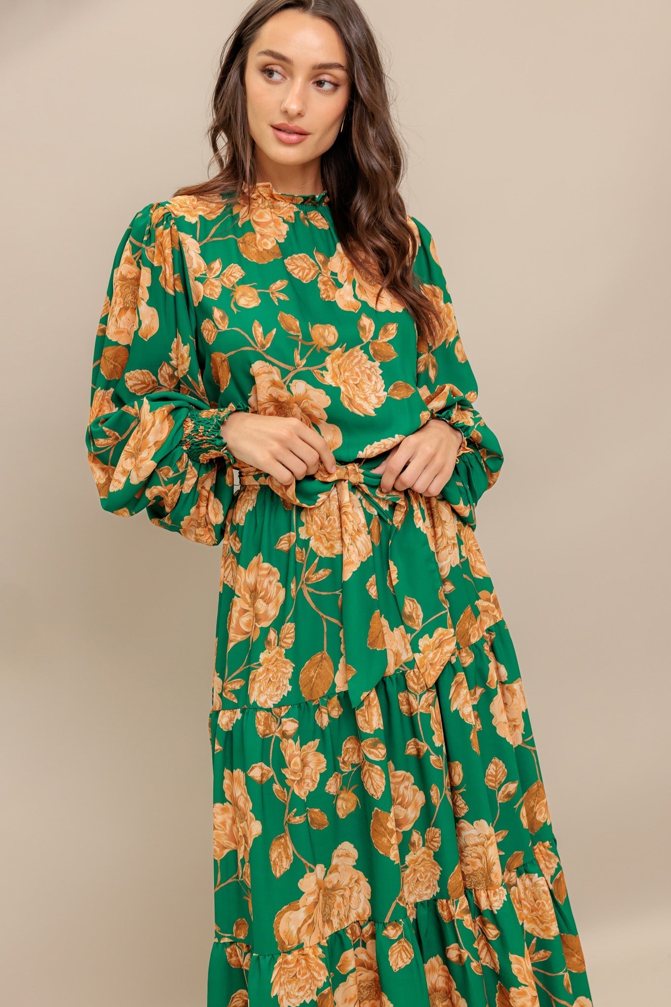 SONGS ABOUT YOU WOVEN MIDI DRESS Flying Tomato