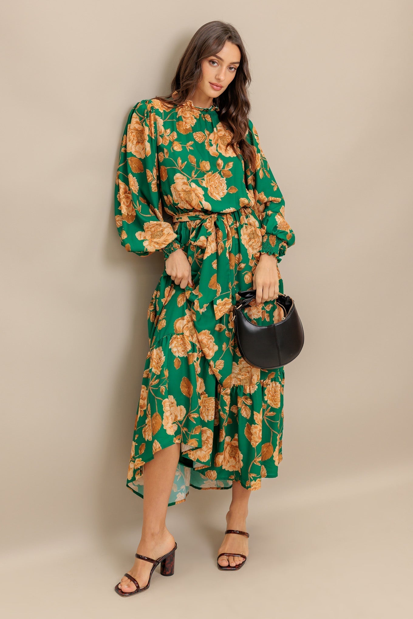 SONGS ABOUT YOU WOVEN MIDI DRESS Flying Tomato