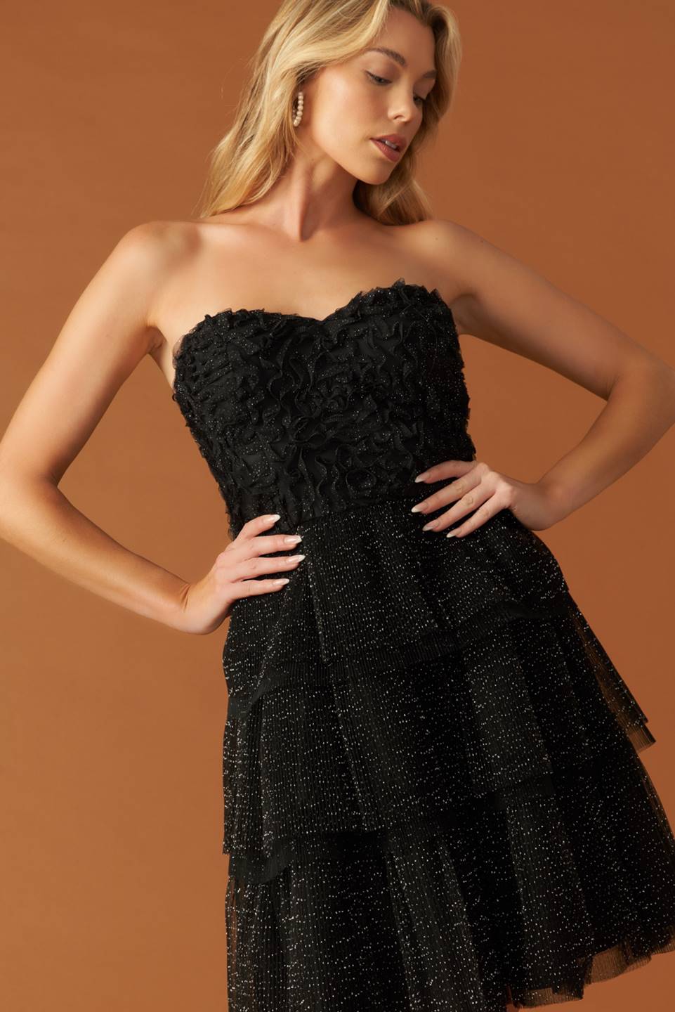 ONE THING AT A TIME WOVEN MINI DRESS Flying Tomato