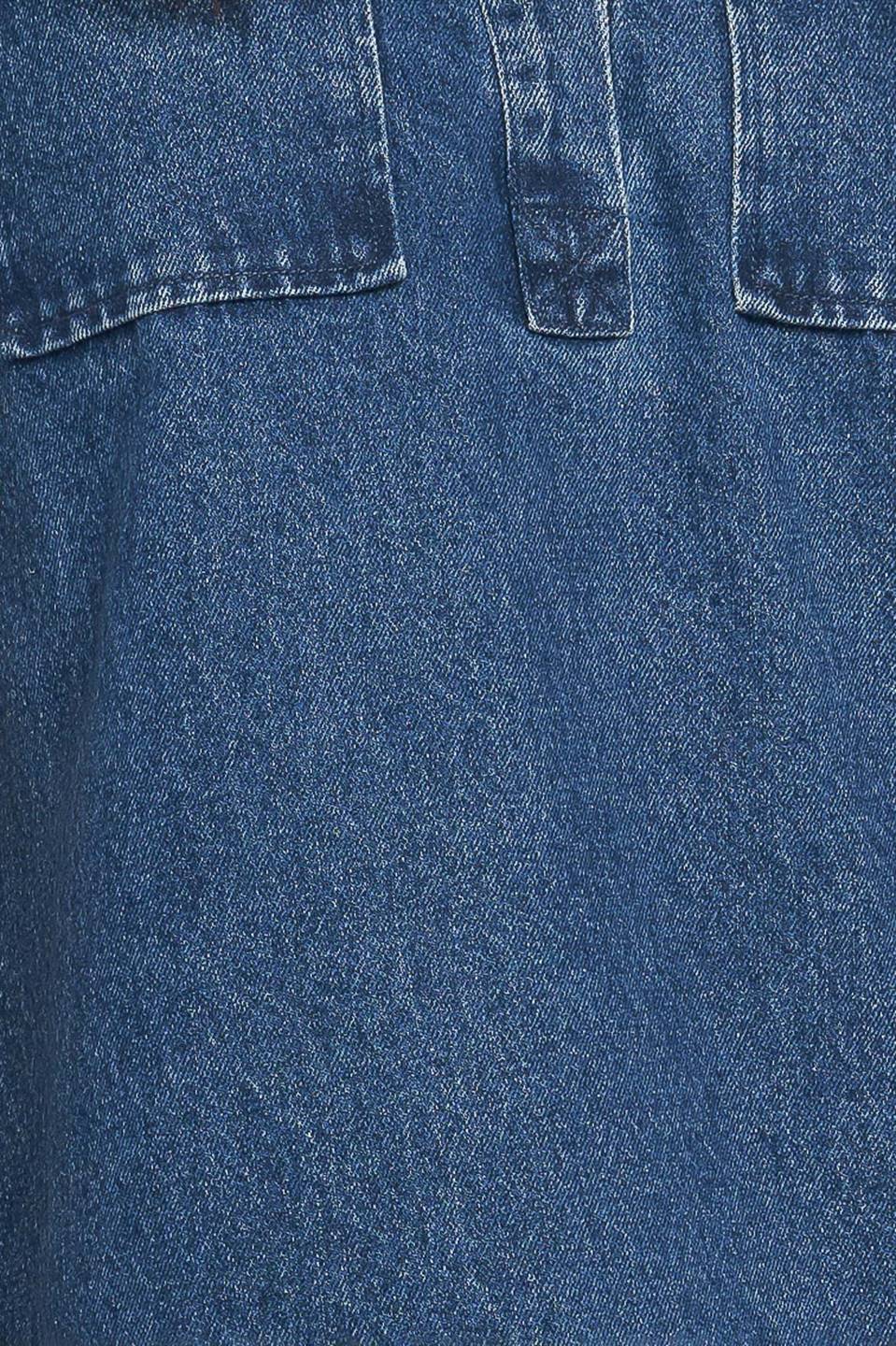 BLUE CANVAS DENIM MINI DRESS Flying Tomato