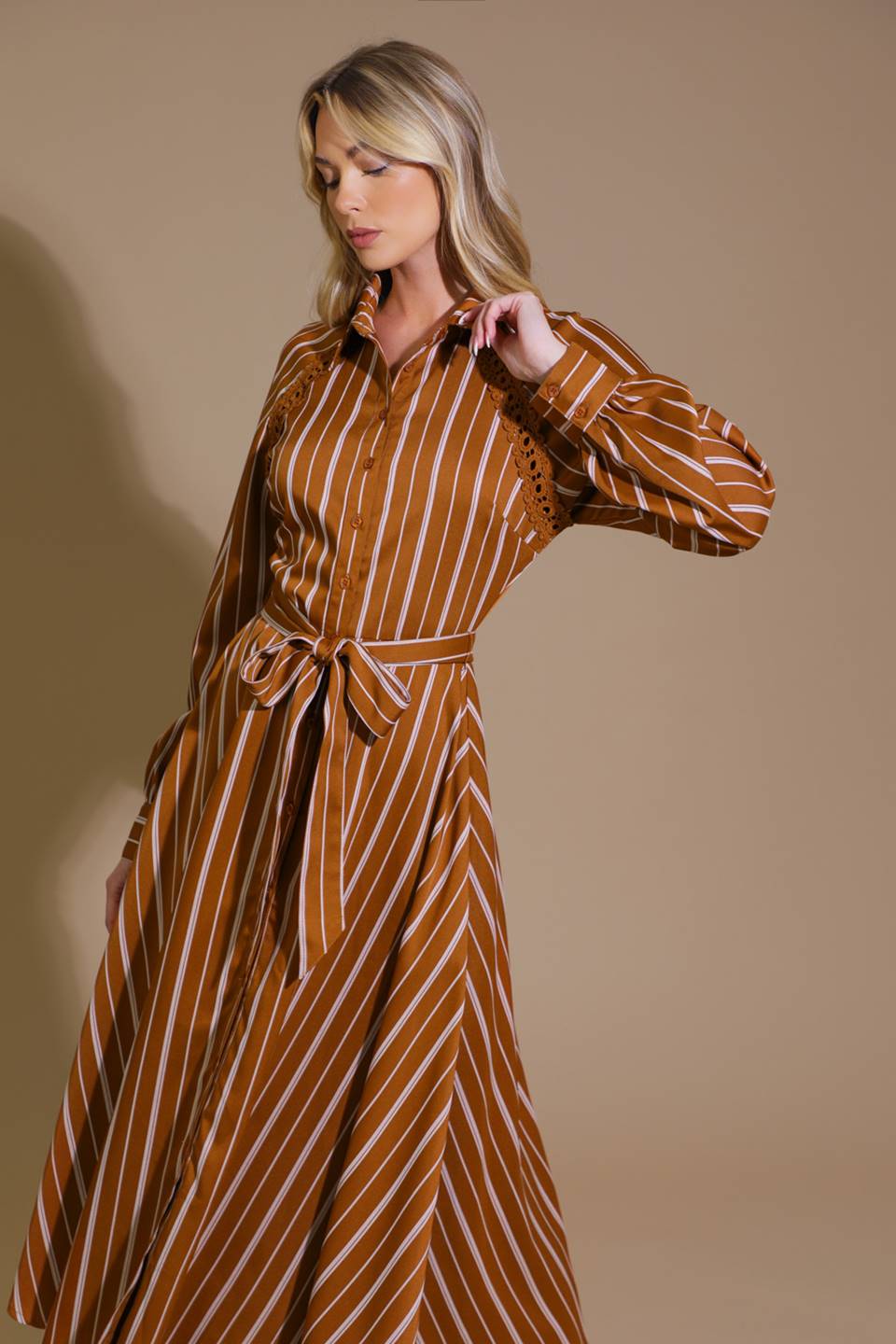 FOREVER YOUR GIRL WOVEN MIDI DRESS Flying Tomato
