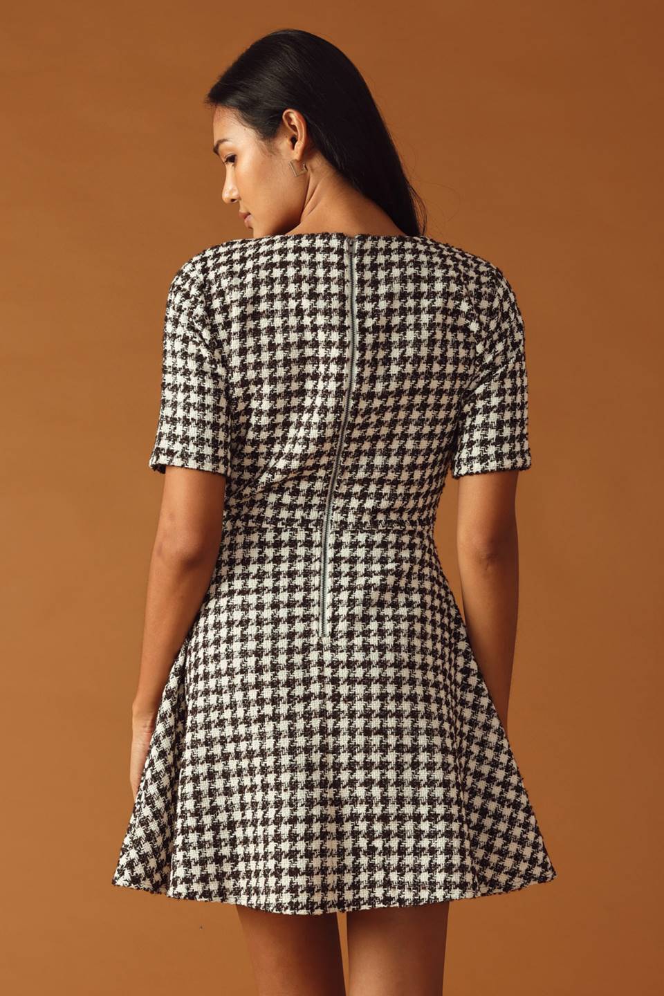 FALLING INTO PLACE TWEED MINI DRESS Flying Tomato