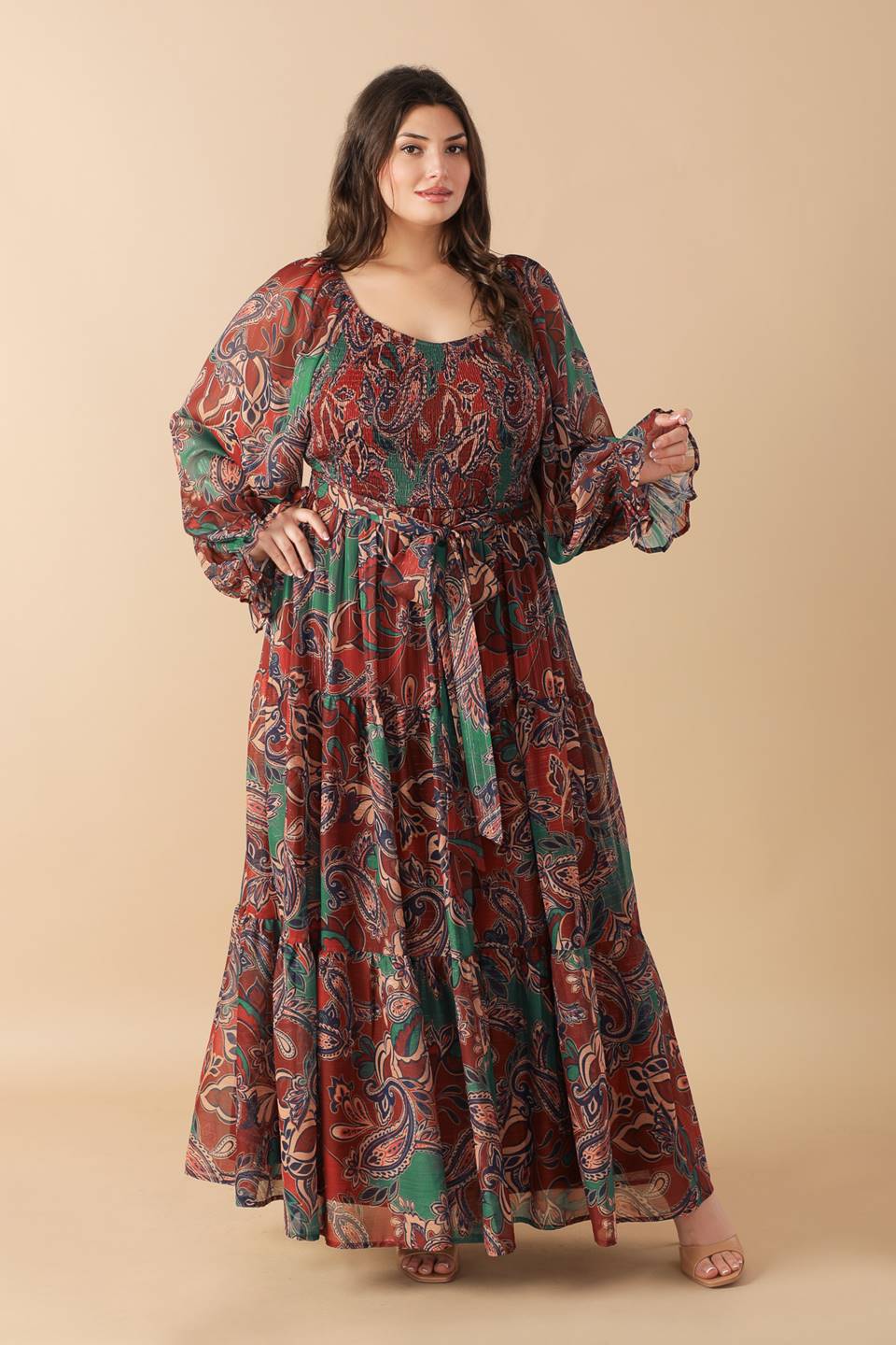 DARLING SENSATION WOVEN MAXI DRESS Flying Tomato