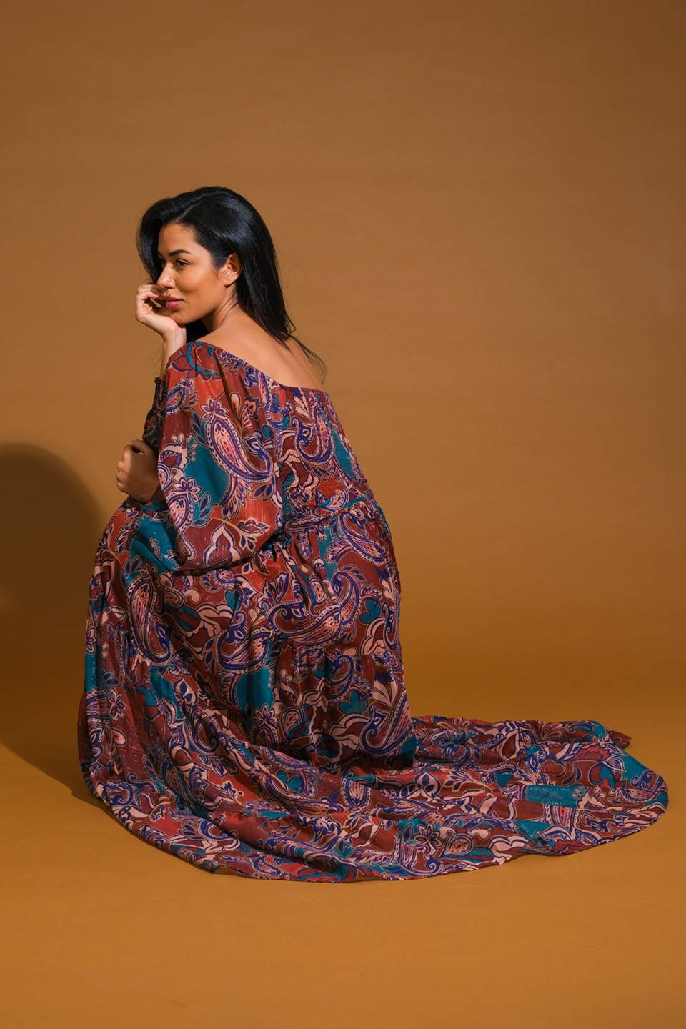 DARLING SENSATION WOVEN MAXI DRESS Flying Tomato