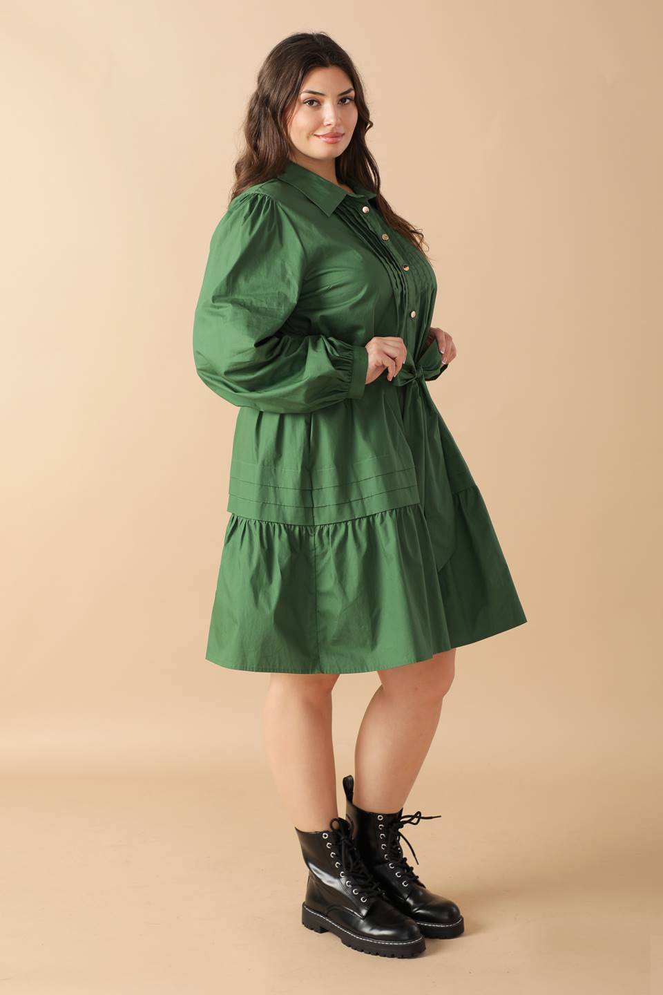 AESTHETIC POSE WOVEN MINI DRESS Flying Tomato