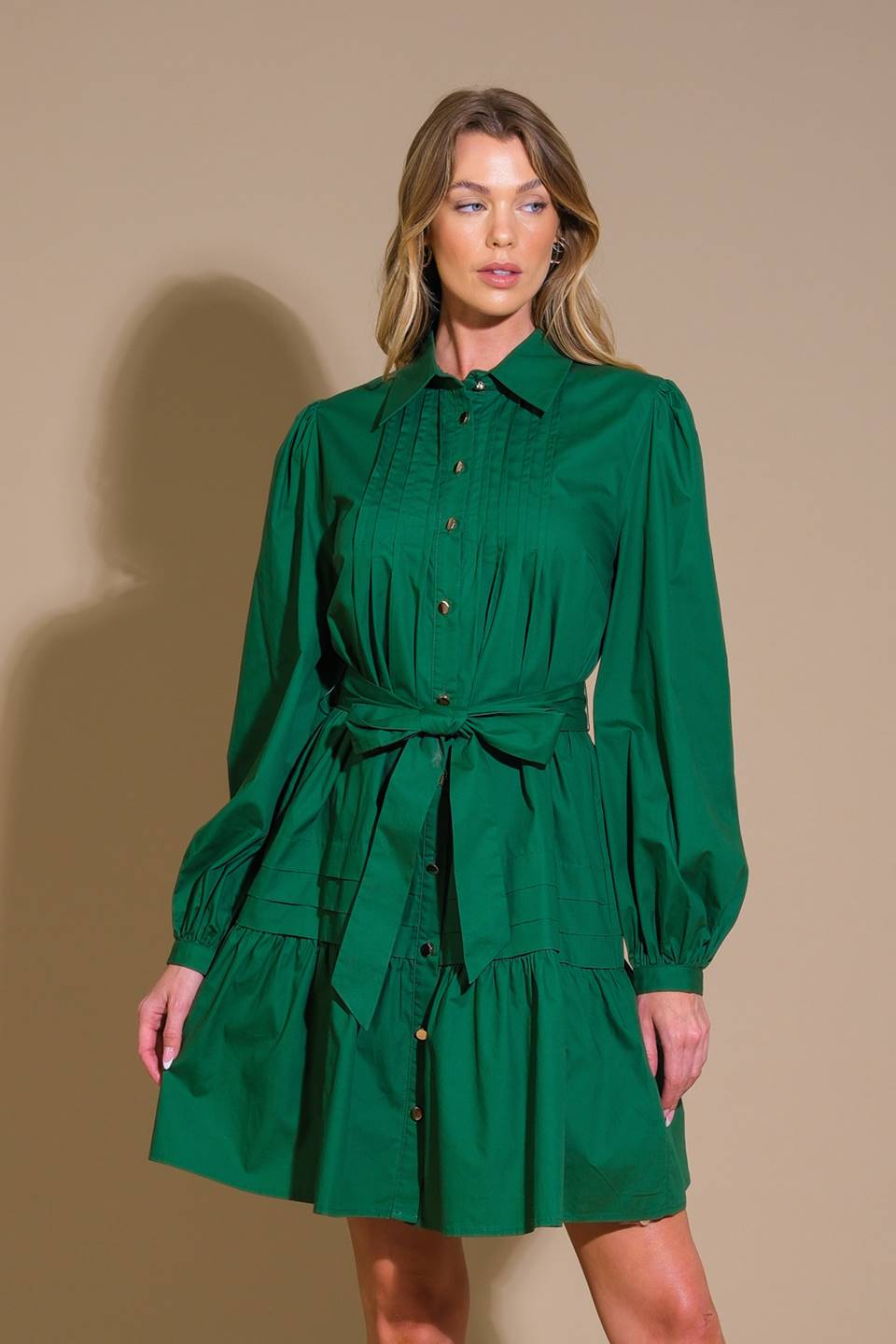 AESTHETIC POSE WOVEN MINI DRESS Flying Tomato