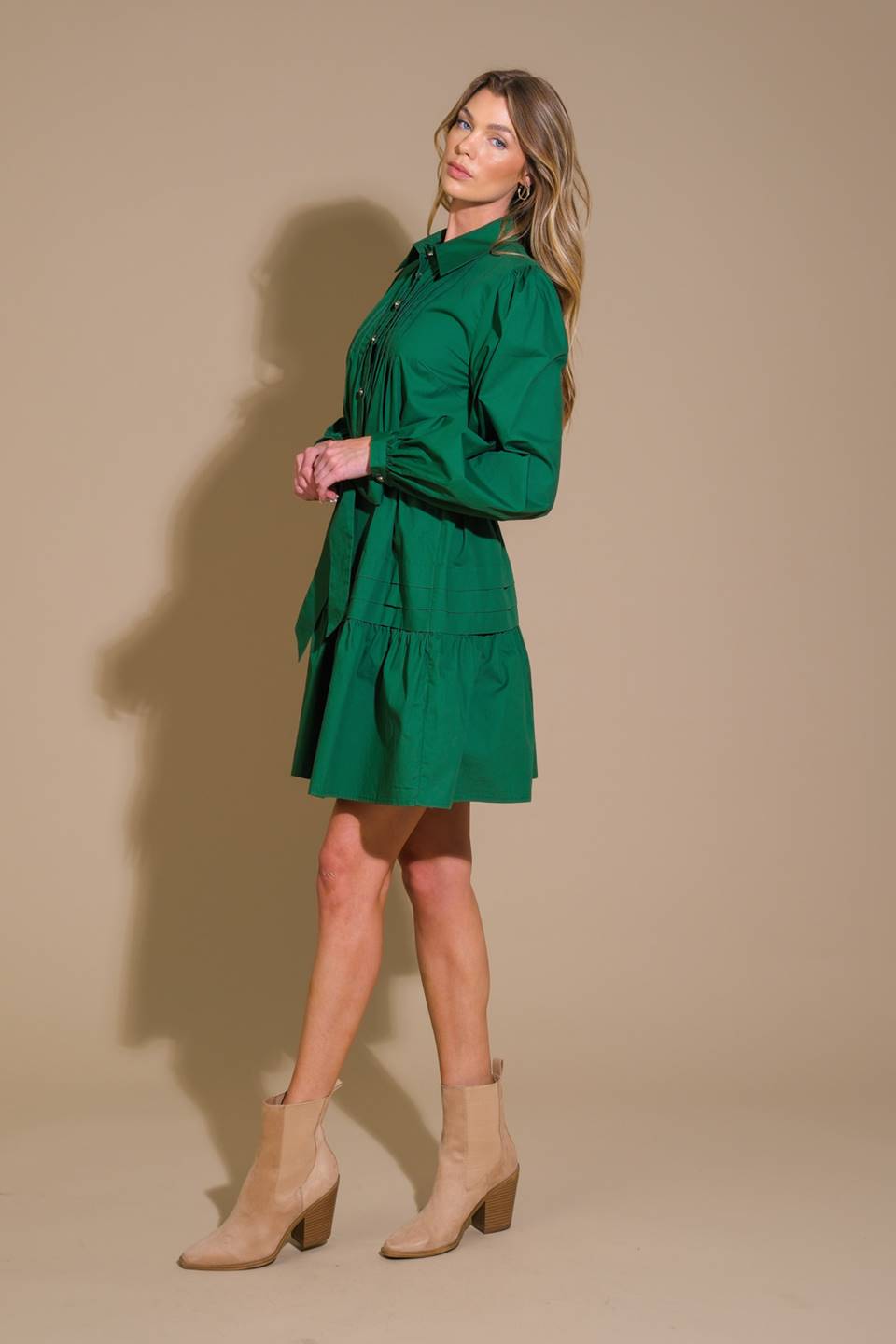 AESTHETIC POSE WOVEN MINI DRESS Flying Tomato