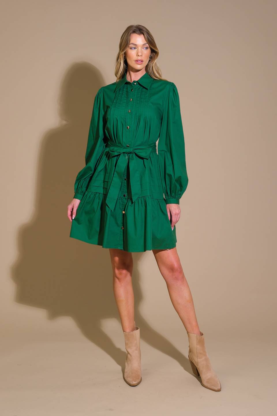 AESTHETIC POSE WOVEN MINI DRESS Flying Tomato