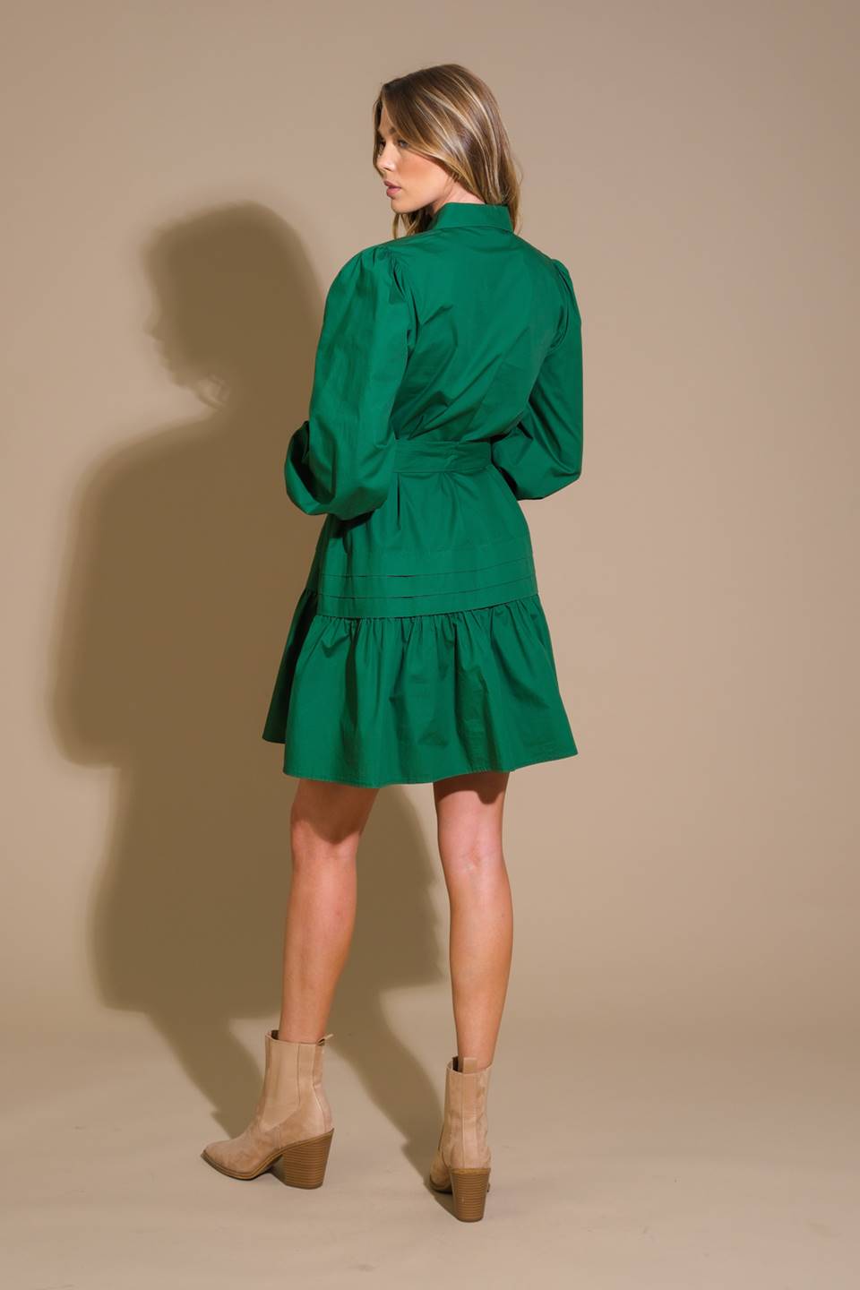 AESTHETIC POSE WOVEN MINI DRESS Flying Tomato