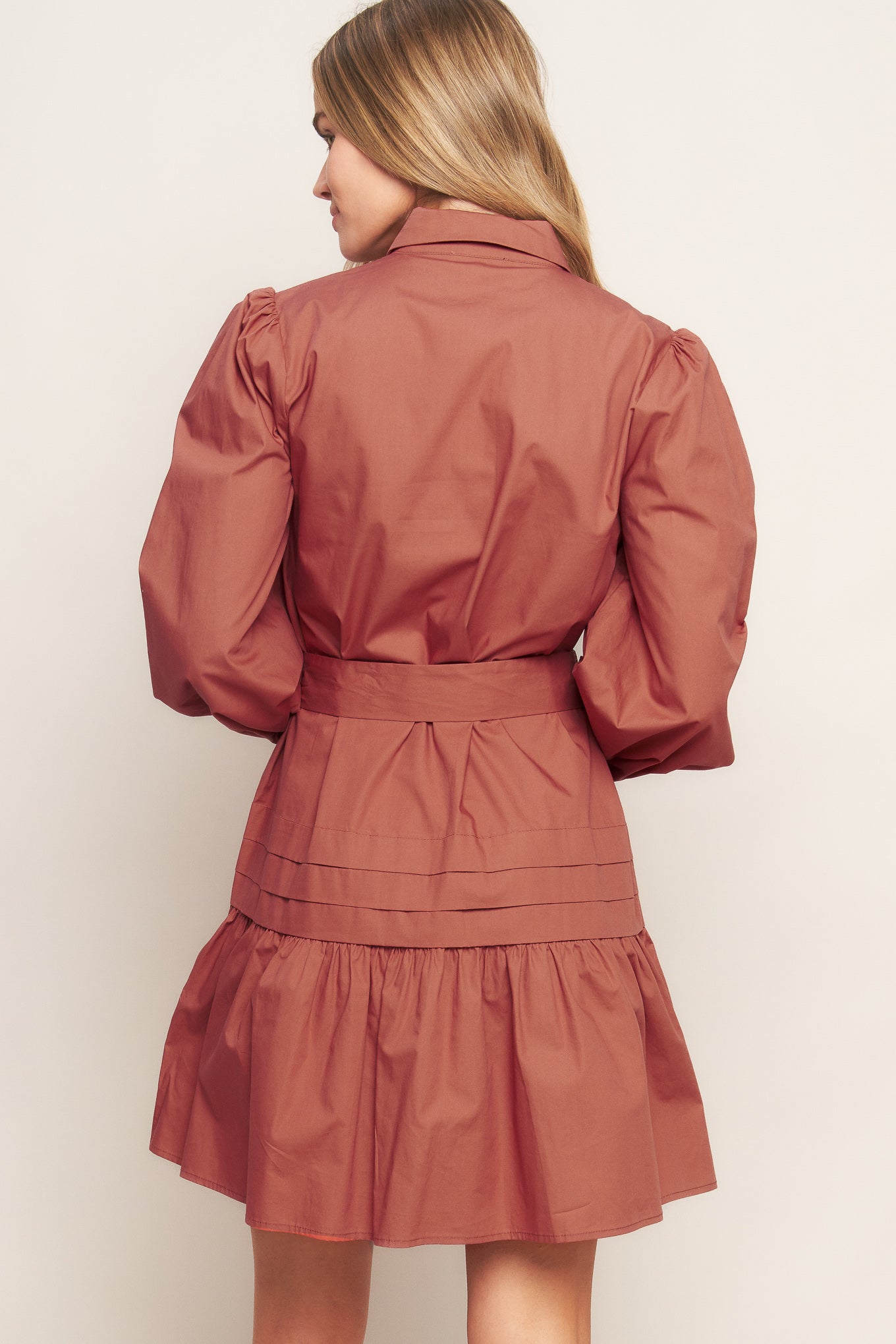 AESTHETIC POSE WOVEN MINI DRESS Flying Tomato