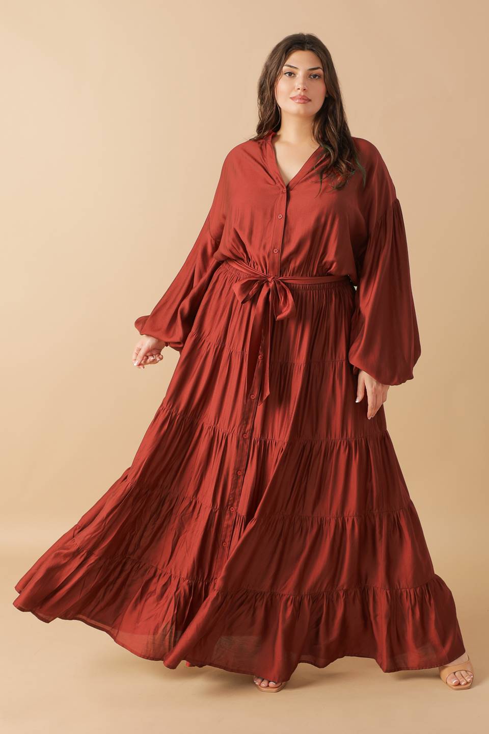 PERFECT POTENTIAL WOVEN MAXI DRESS Flying Tomato