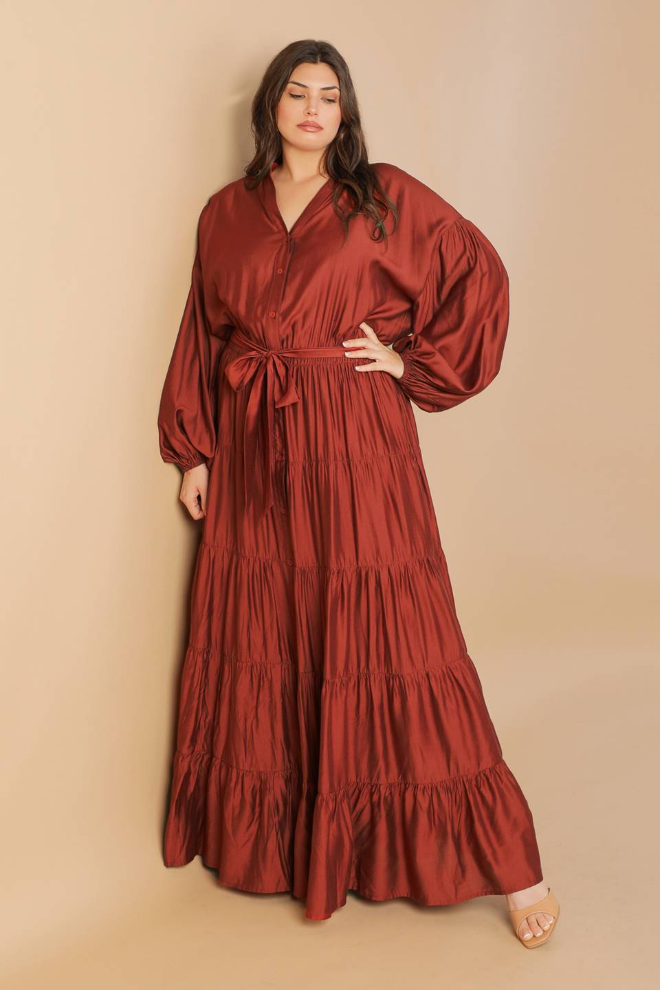 PERFECT POTENTIAL WOVEN MAXI DRESS Flying Tomato