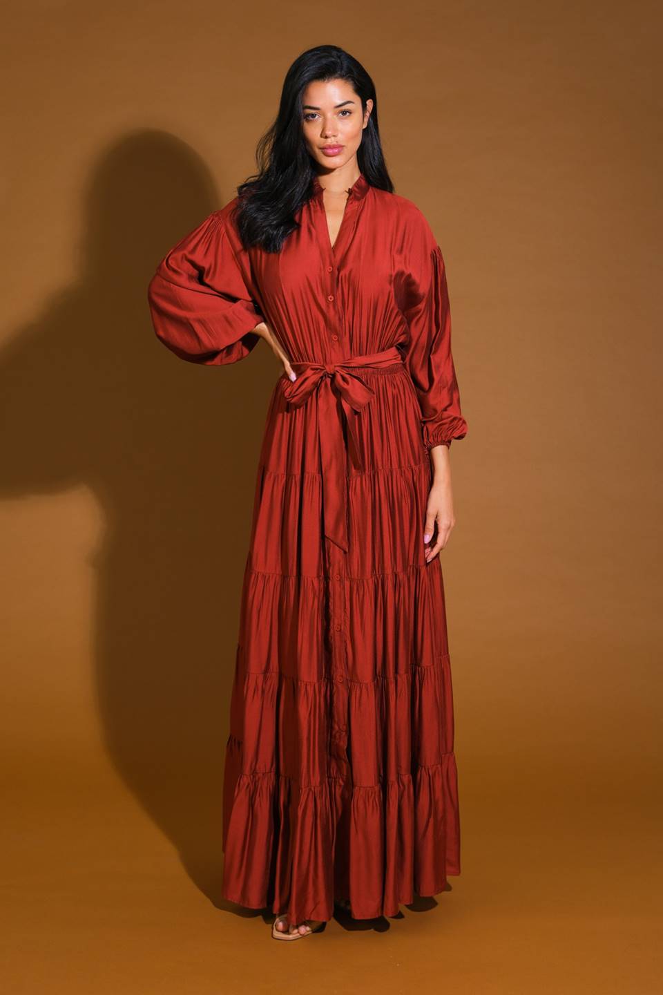 PERFECT POTENTIAL WOVEN MAXI DRESS Flying Tomato