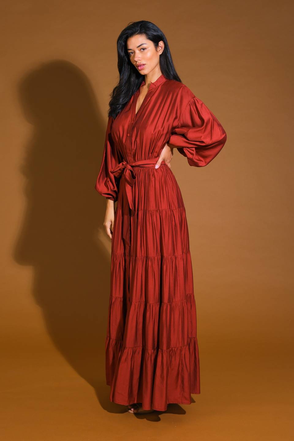 PERFECT POTENTIAL WOVEN MAXI DRESS Flying Tomato