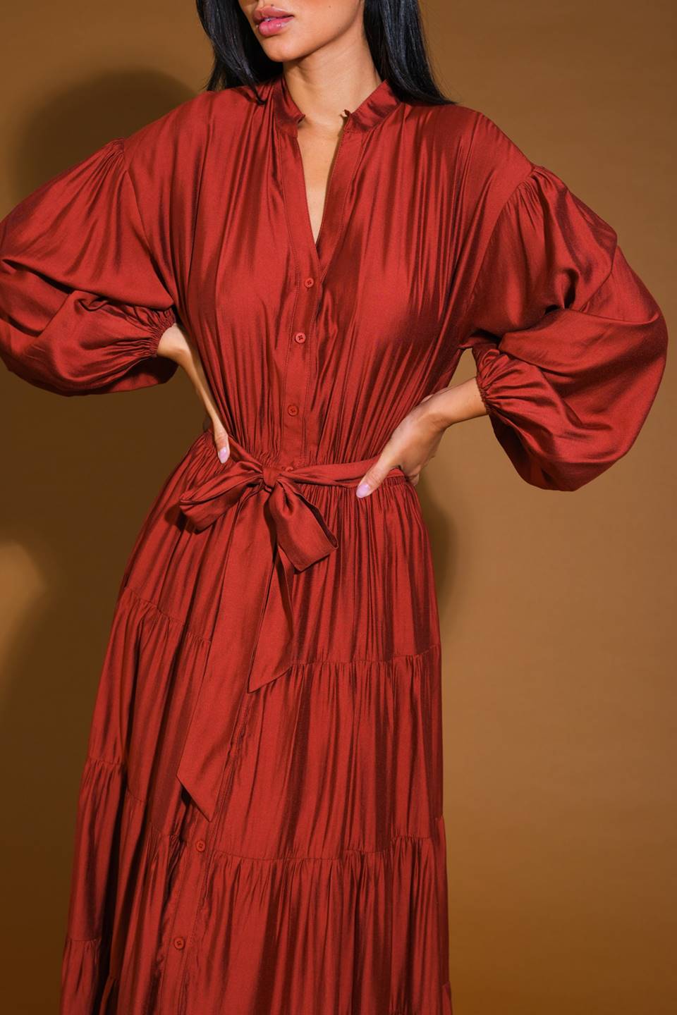 PERFECT POTENTIAL WOVEN MAXI DRESS Flying Tomato