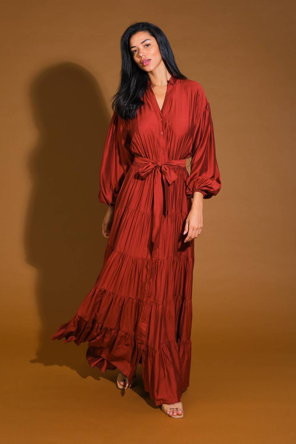 PERFECT POTENTIAL WOVEN MAXI DRESS Flying Tomato