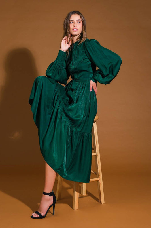 ETHEREAL GRACE WOVEN MIDI DRESS Flying Tomato