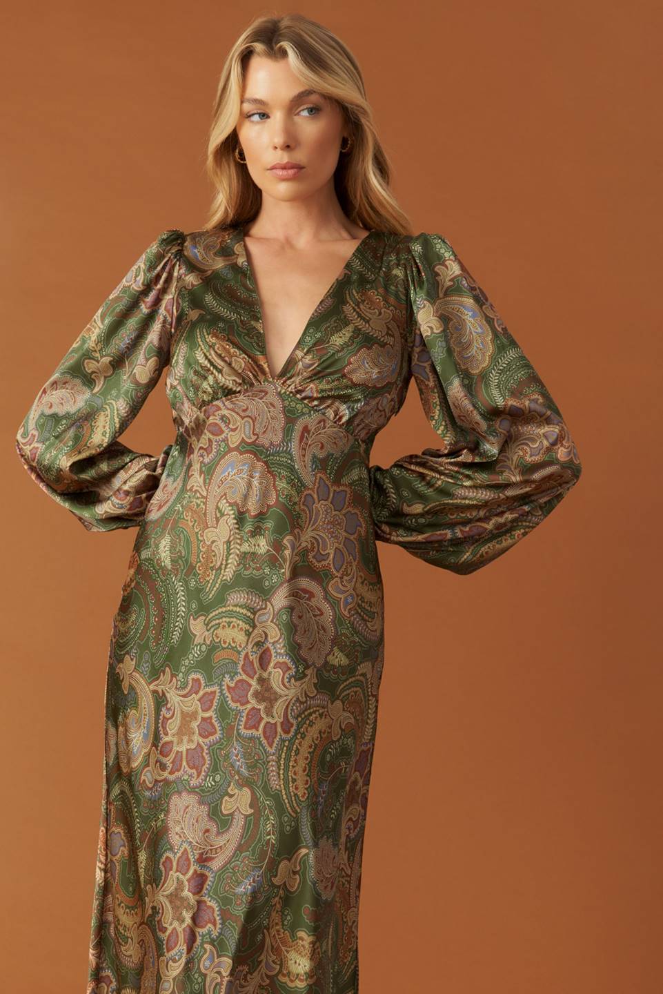 STICK SEASON WOVEN MIDI DRESS Flying Tomato