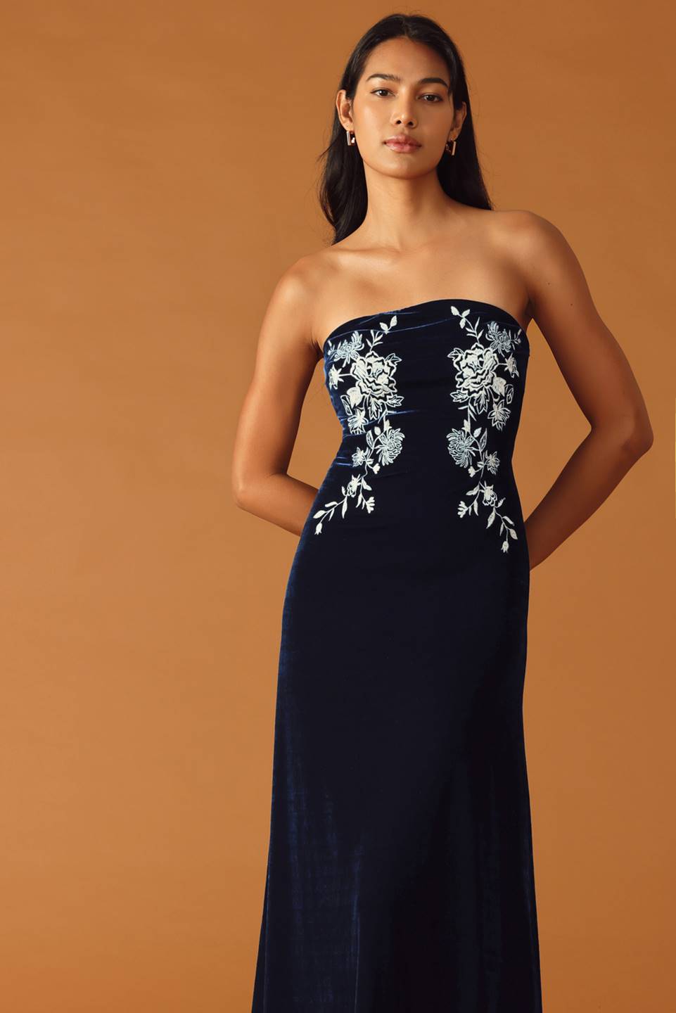 THREADS OF DESTINY VELVET MAXI DRESS