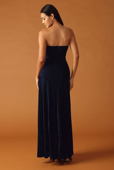 THREADS OF DESTINY VELVET MAXI DRESS