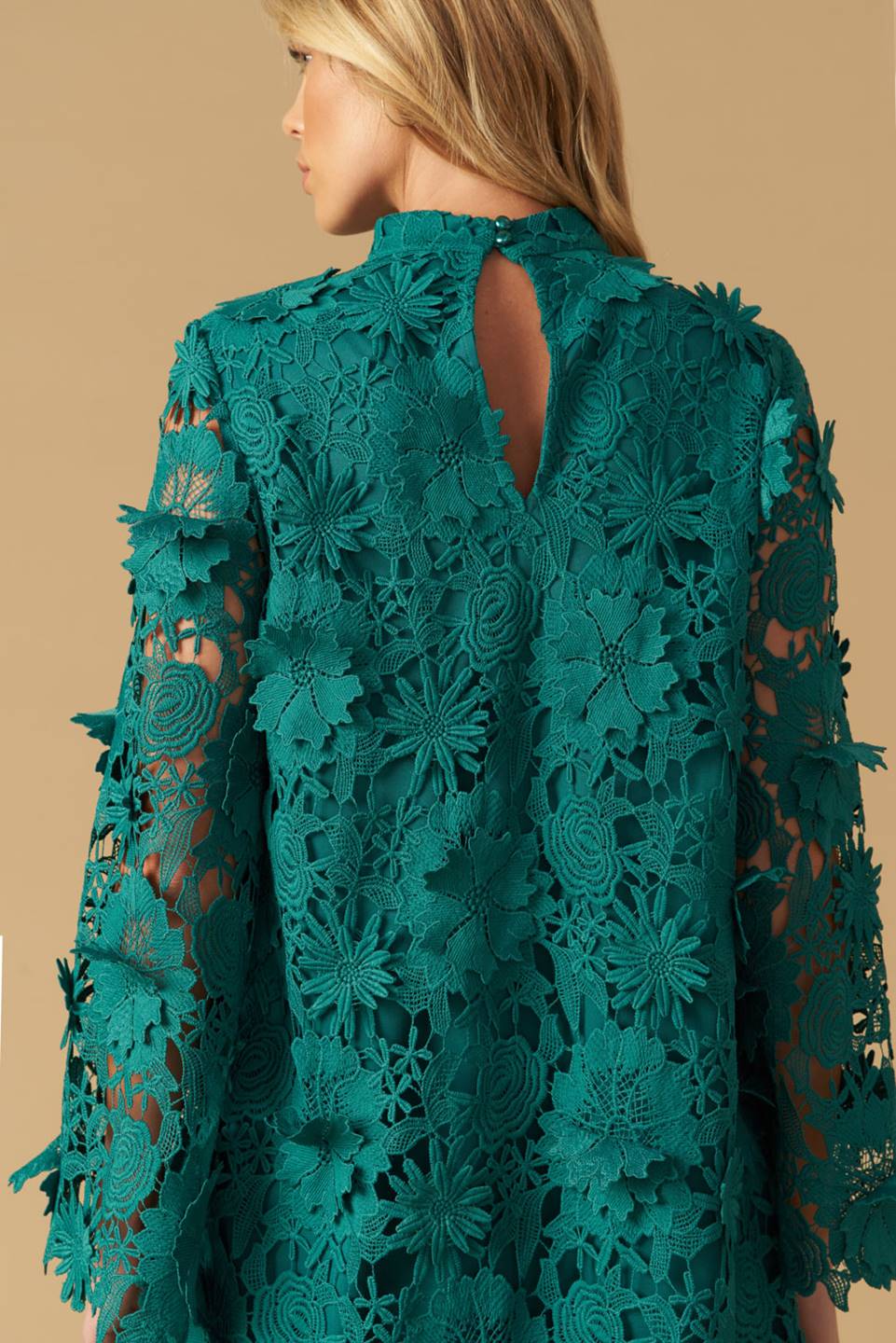 IN THE FLOW WOVEN LACE MINI DRESS Flying Tomato