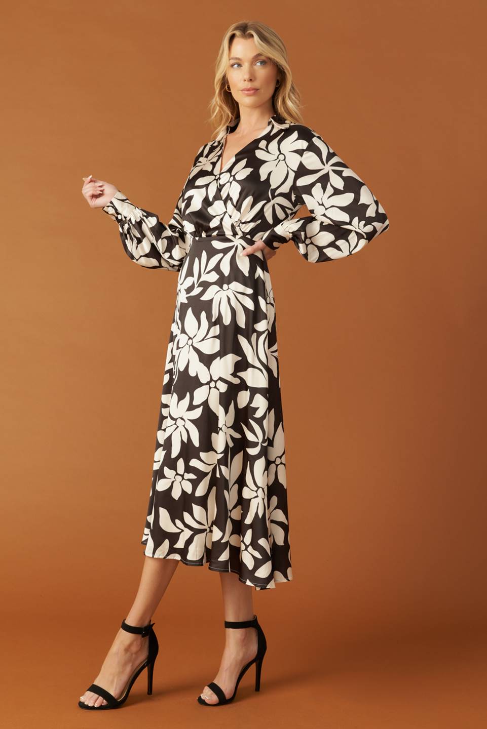 AFTER HOURS WOVEN MIDI DRESS Flying Tomato