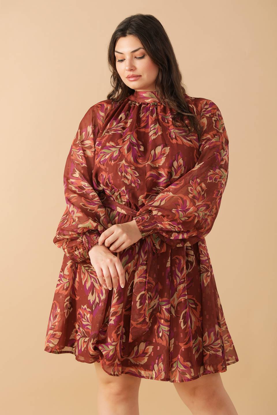 ARTISTIC ESSENCE WOVEN MINI DRESS Flying Tomato