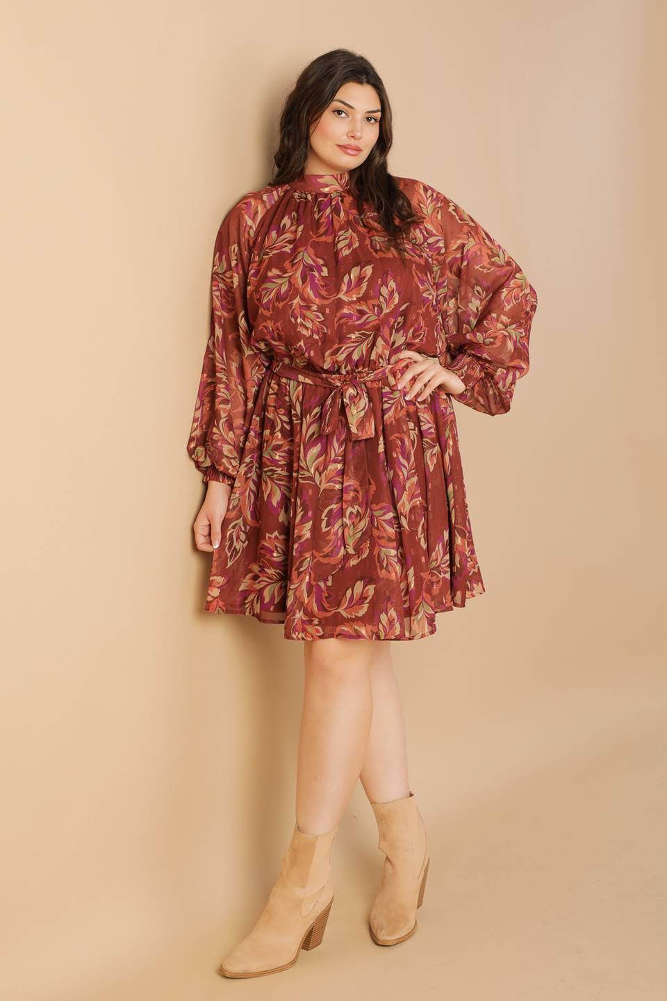 ARTISTIC ESSENCE WOVEN MINI DRESS Flying Tomato