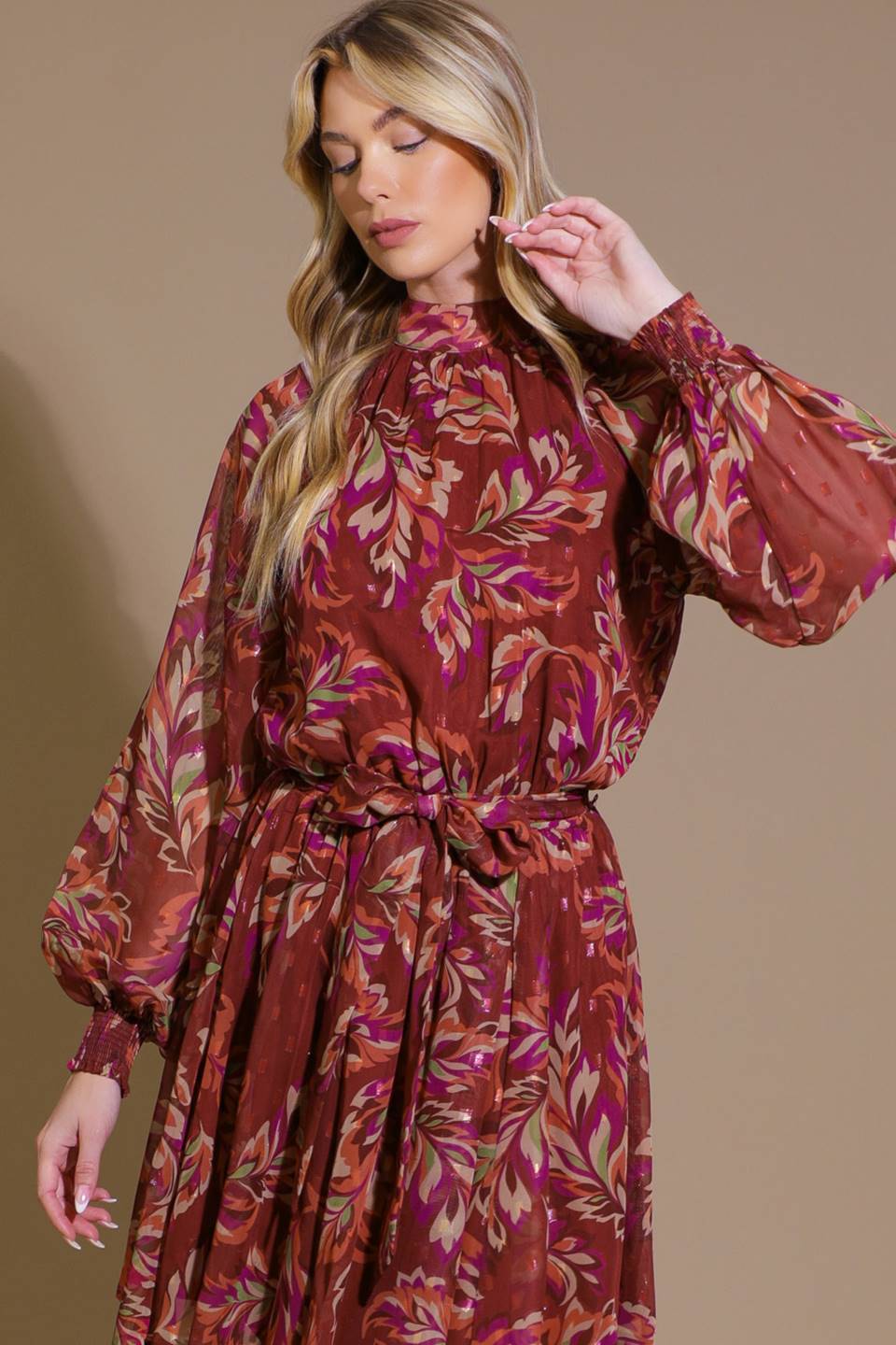 ARTISTIC ESSENCE WOVEN MINI DRESS Flying Tomato