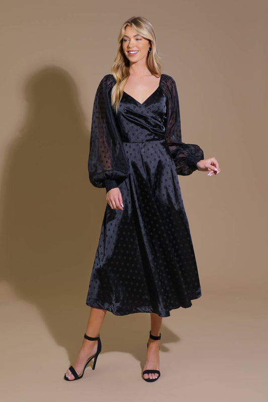 LUMINOUS VIBES WOVEN MIDI DRESS Flying Tomato