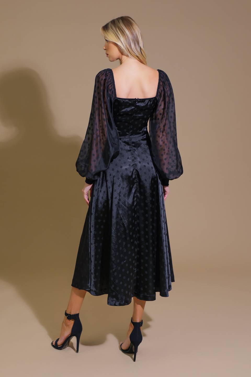 LUMINOUS VIBES WOVEN MIDI DRESS Flying Tomato