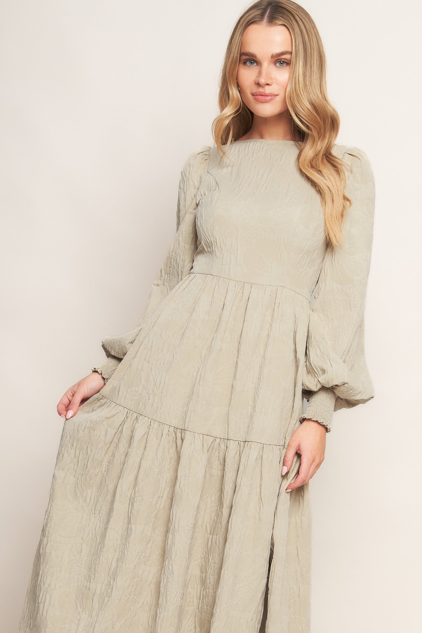 NEBULA NIGHTS WOVEN MIDI DRESS Flying Tomato