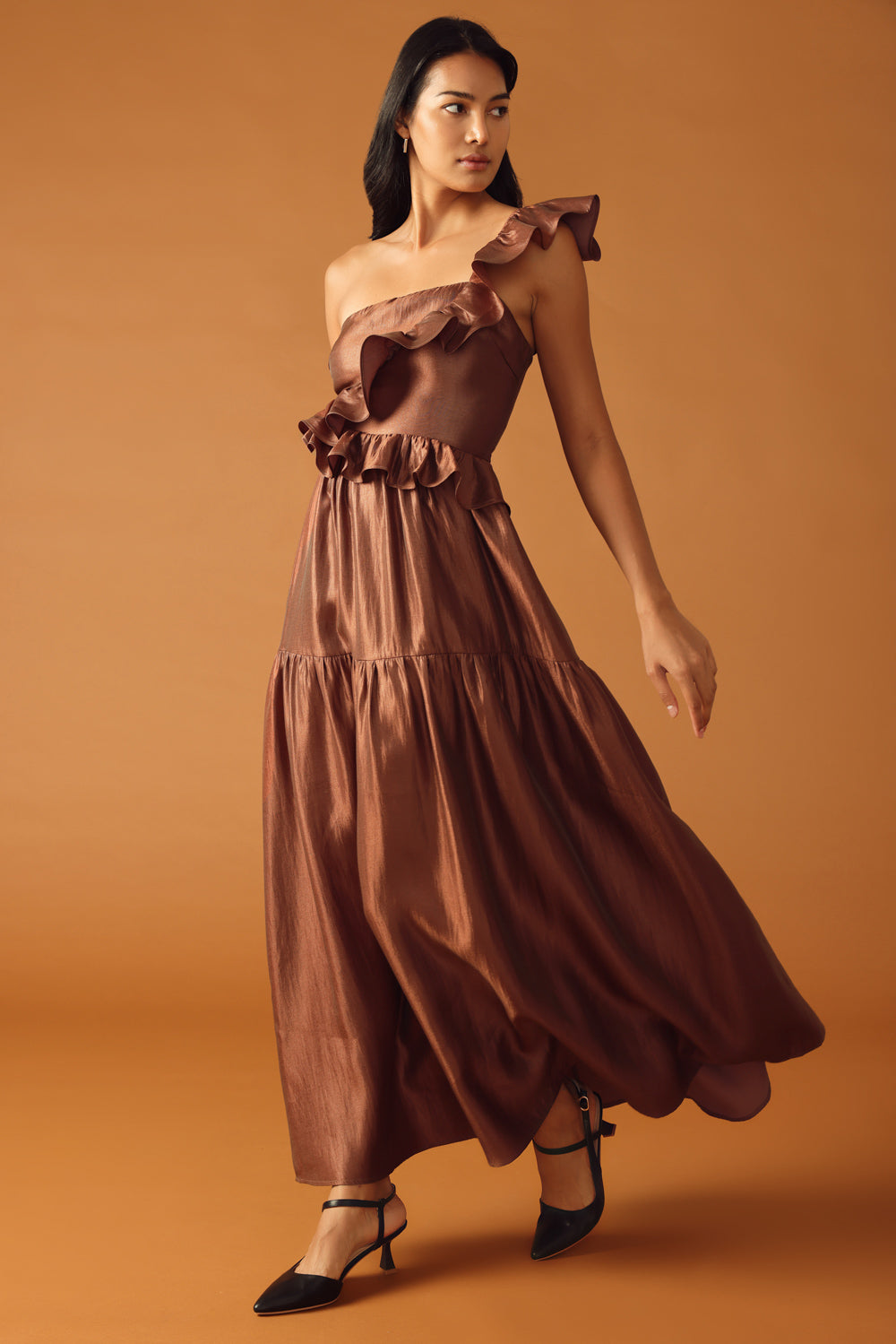 FIND THE ANSWER WOVEN MAXI DRESS Flying Tomato