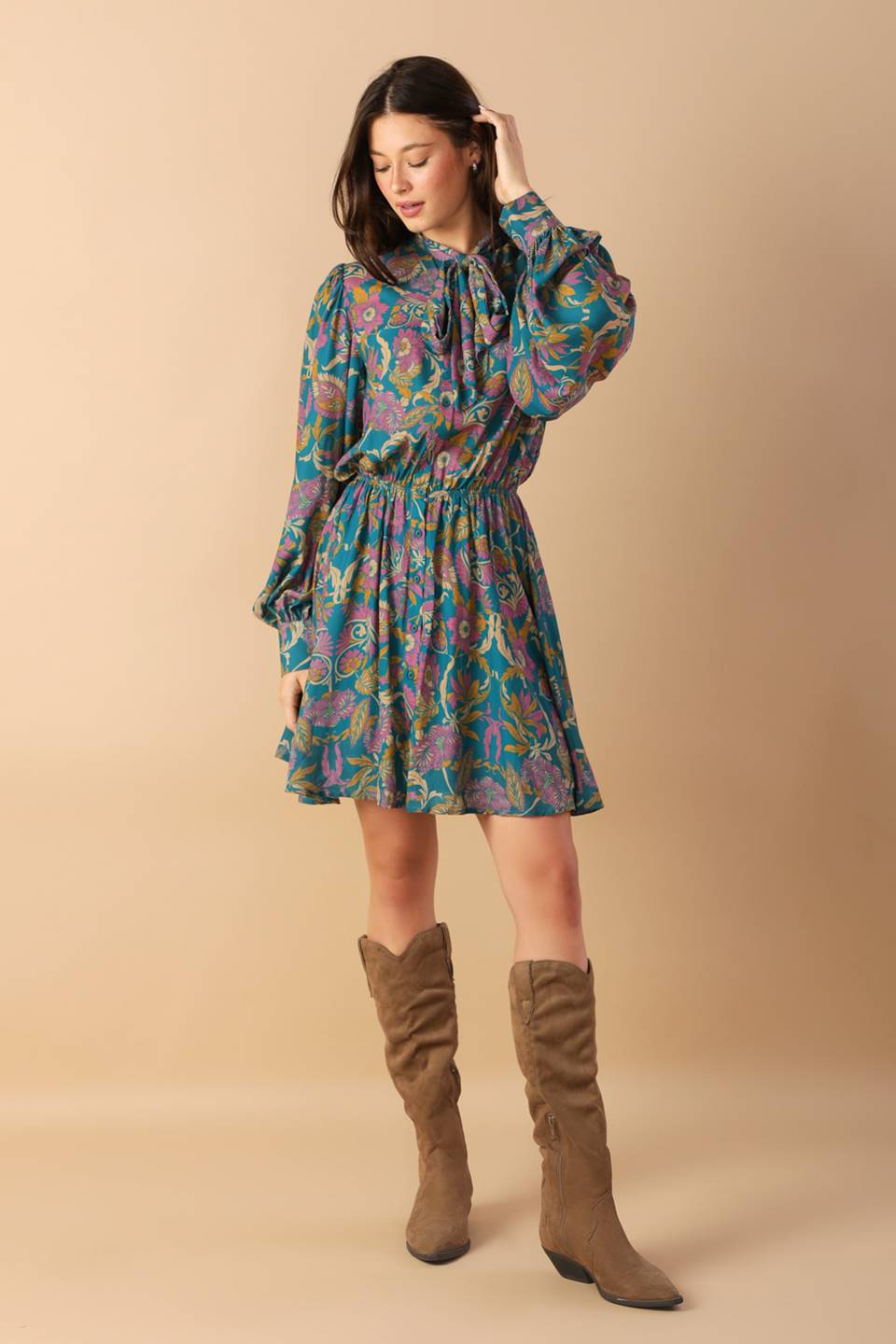 MUCH TO DO WOVEN MINI DRESS Flying Tomato