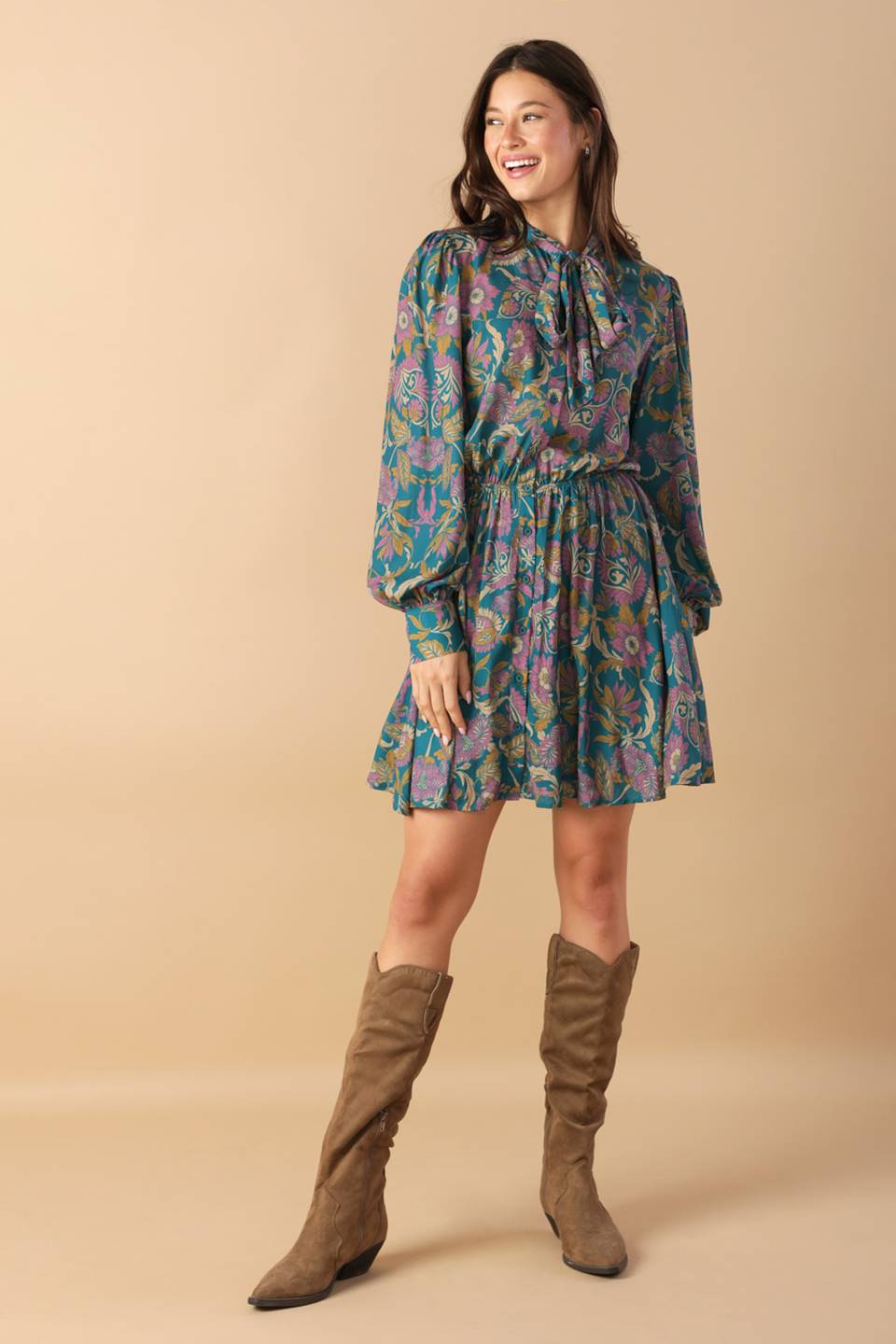 MUCH TO DO WOVEN MINI DRESS Flying Tomato