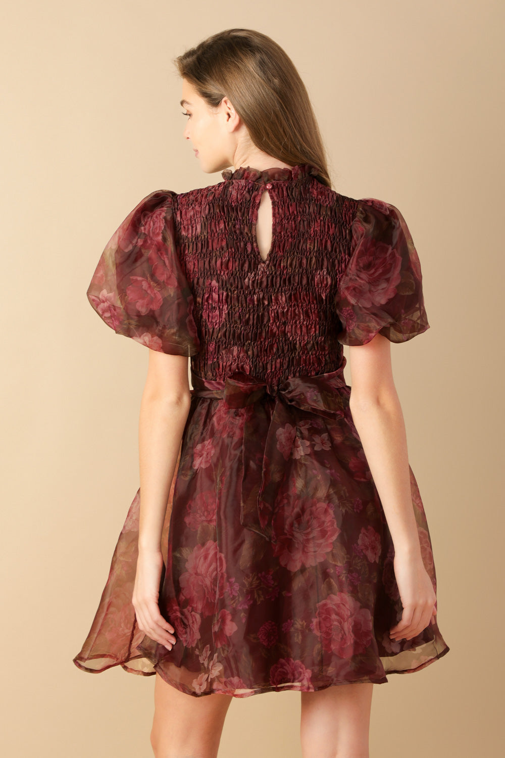 FLITTERING DREAMS WOVEN ORGANZA MINI DRESS Flying Tomato