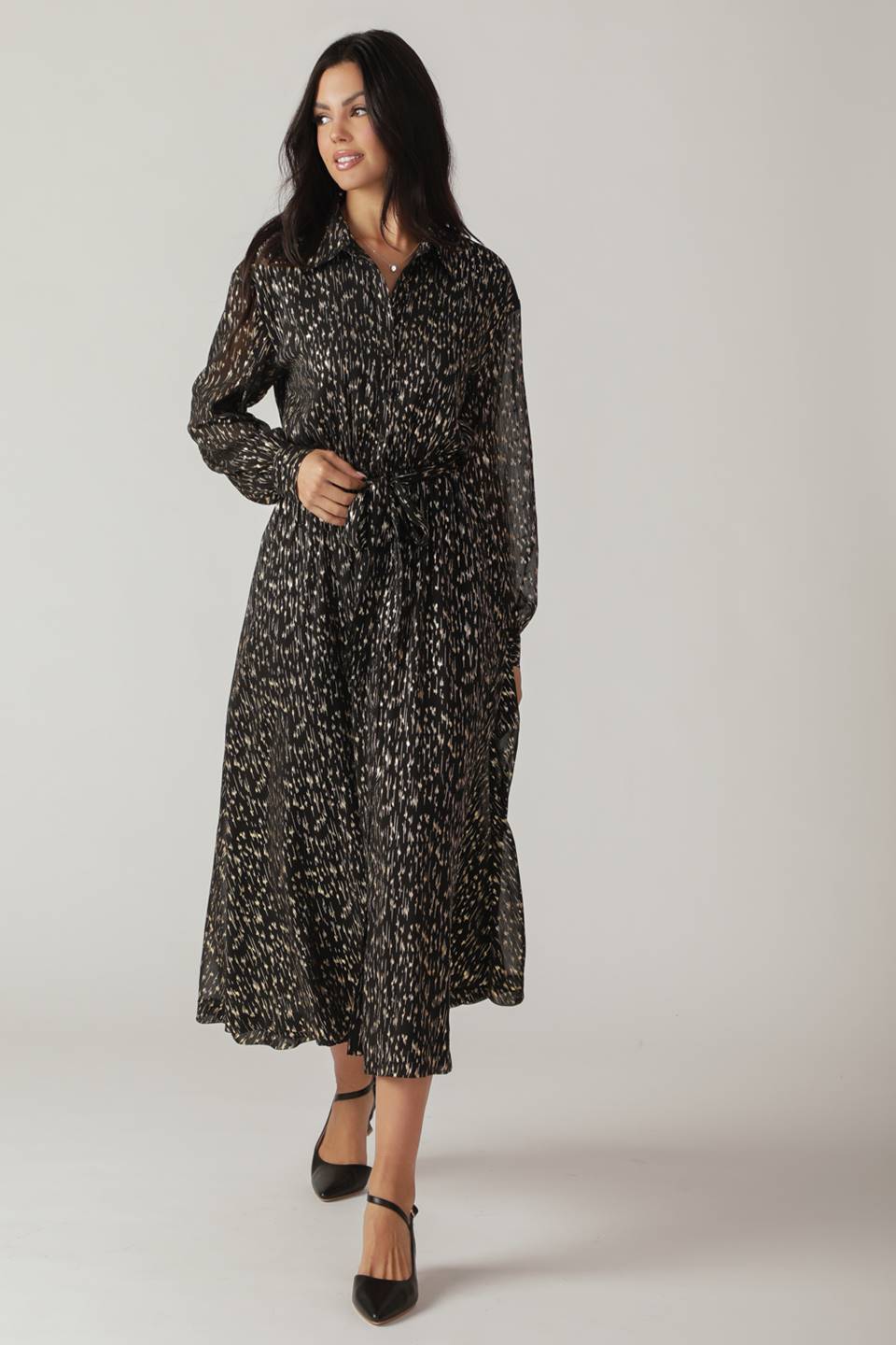 MOSSY MEADOW WOVEN MIDI DRESS Flying Tomato