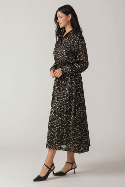 MEADOWS IN MOSS MIDI DRESS