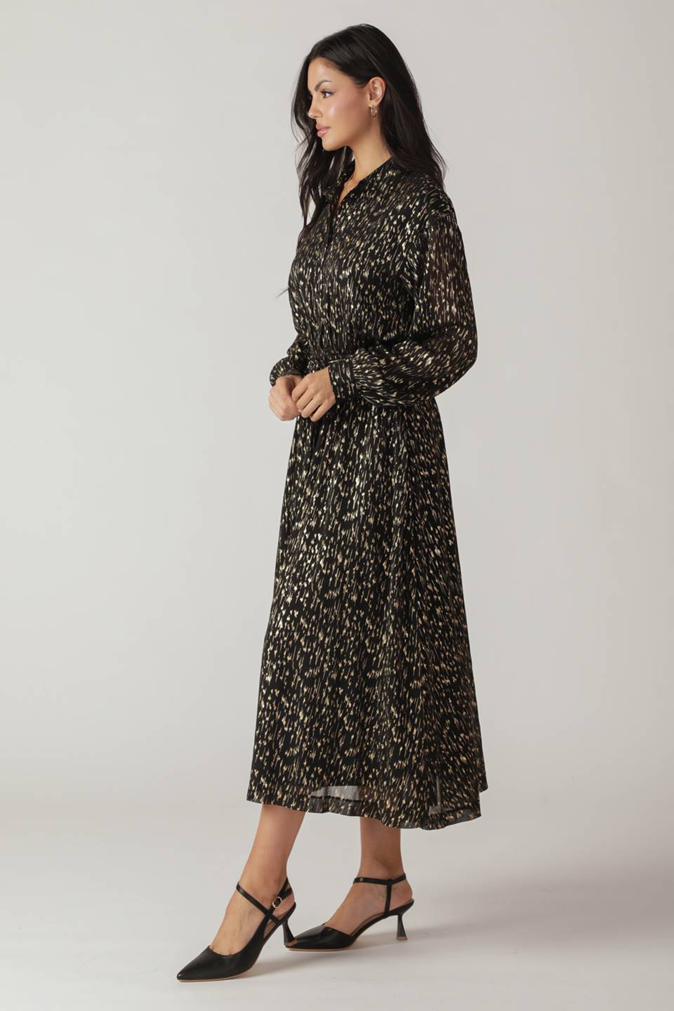 MOSSY MEADOW WOVEN MIDI DRESS Flying Tomato