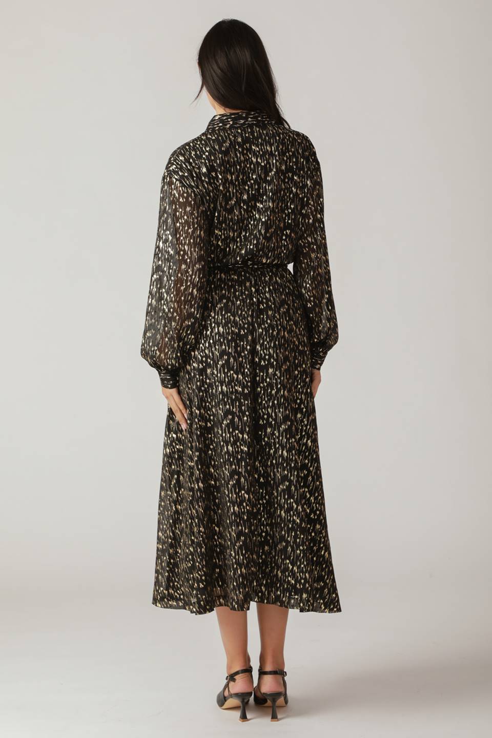 MOSSY MEADOW WOVEN MIDI DRESS Flying Tomato