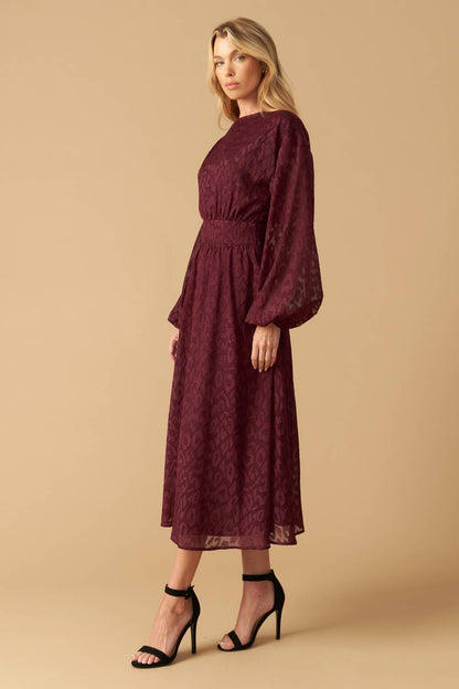 TOO GOOD TO BE TRUE WOVEN MIDI DRESS