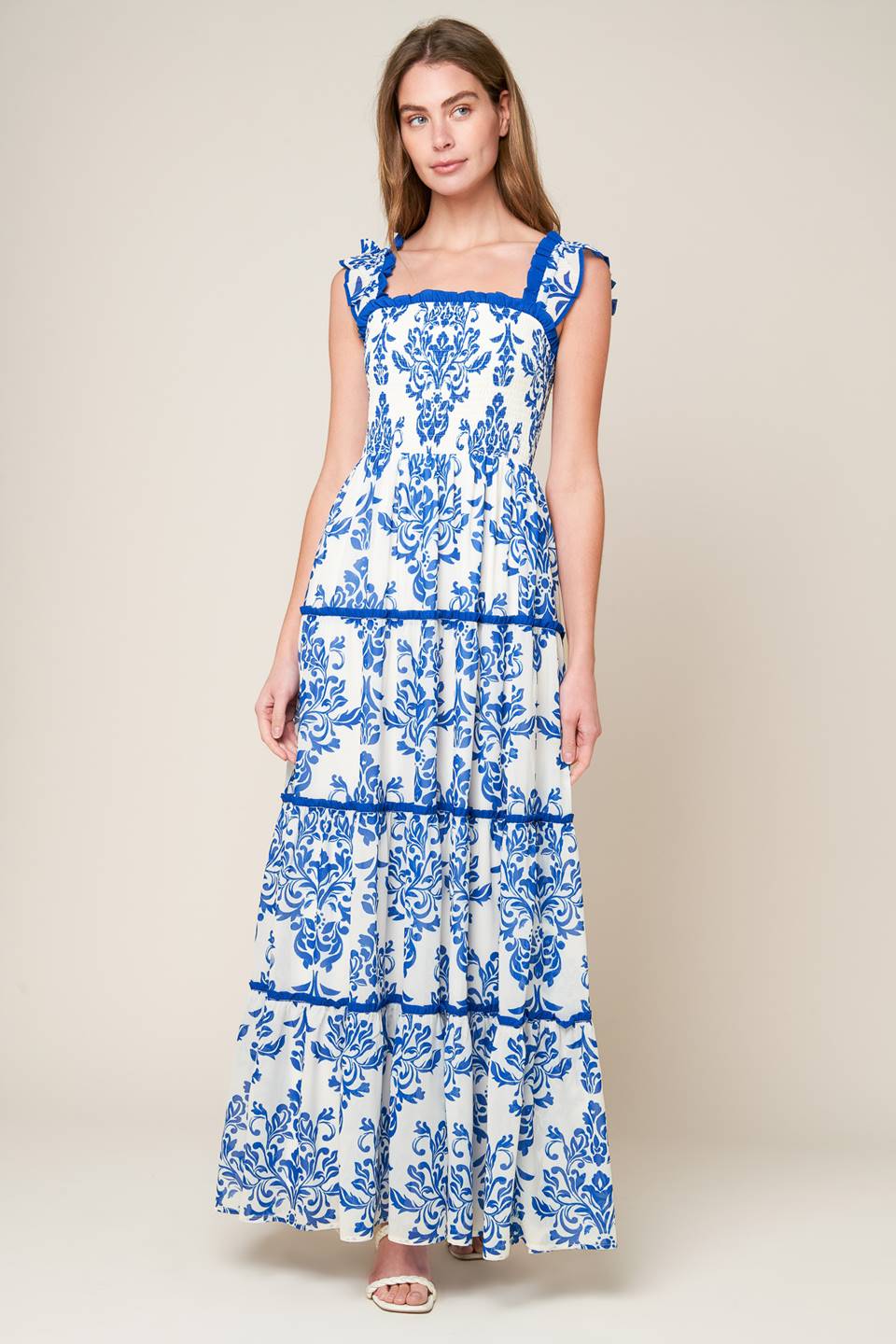 MOST BEAUTIFUL DAY WOVEN MAXI DRESS Flying Tomato