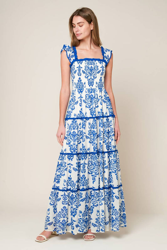 MOST BEAUTIFUL DAY WOVEN MAXI DRESS Flying Tomato