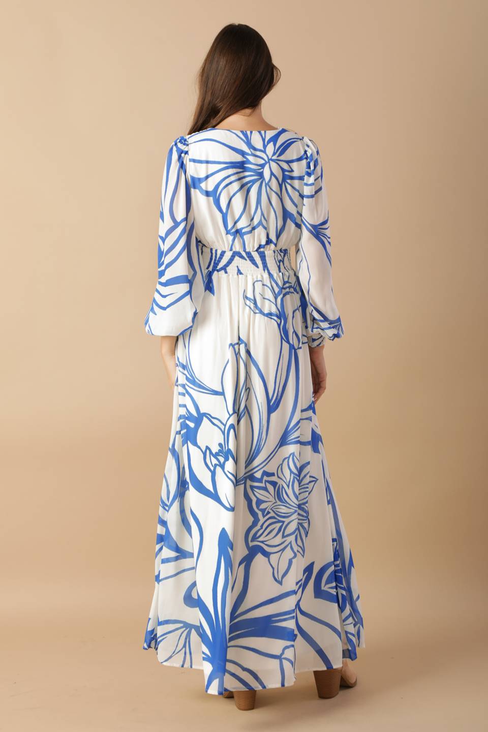 DANCING DEWDROPS WOVEN MAXI DRESS Flying Tomato