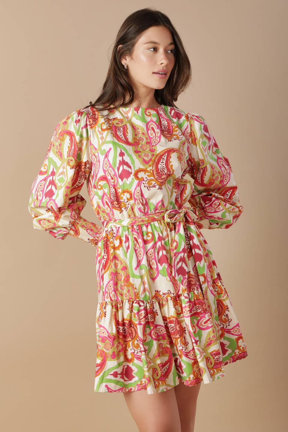 DREAM WEAVER WOVEN MINI DRESS Flying Tomato