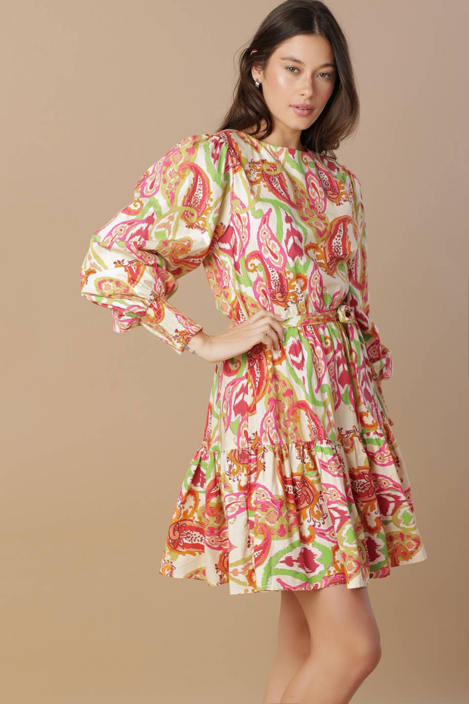 DREAM WEAVER WOVEN MINI DRESS Flying Tomato