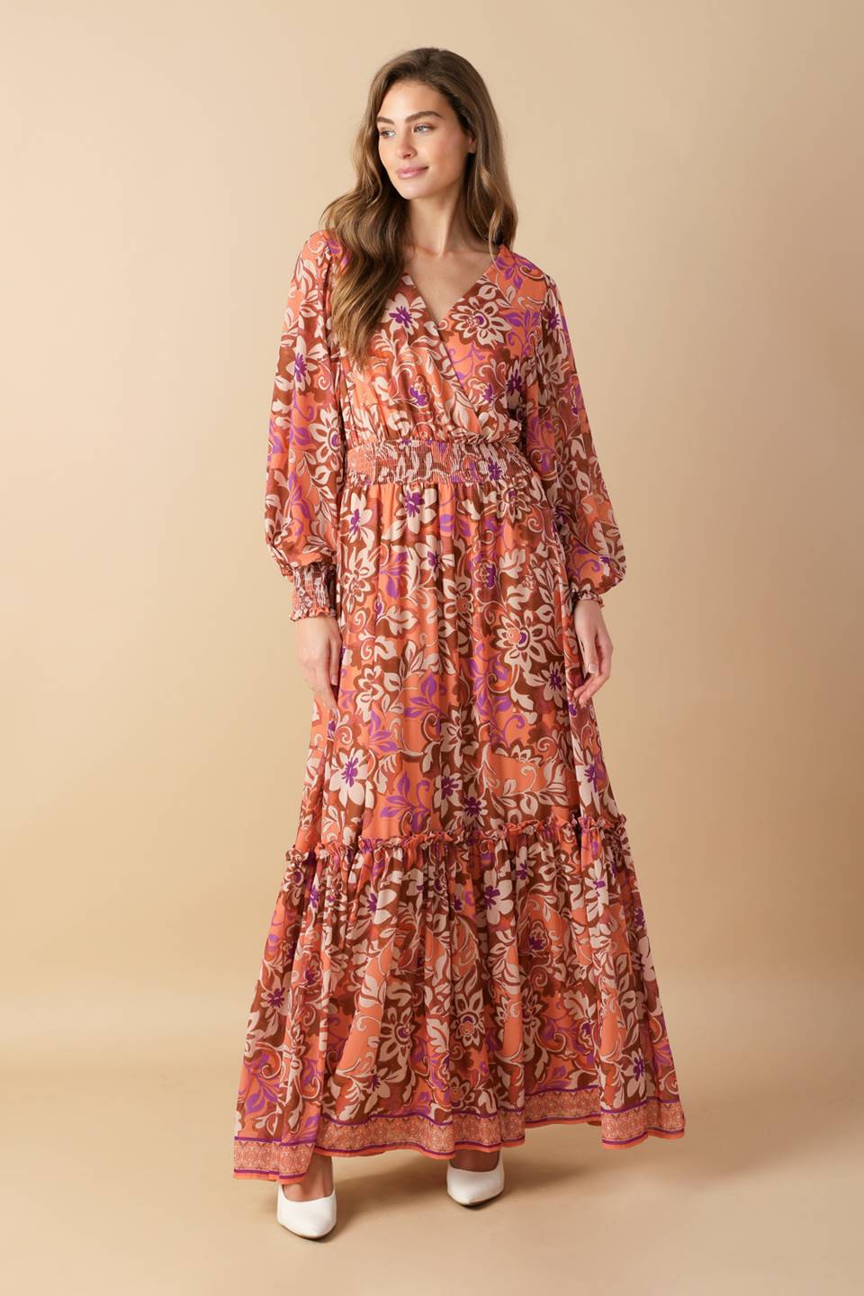 WHISPERING WILLOWS WOVEN MAXI DRESS Flying Tomato