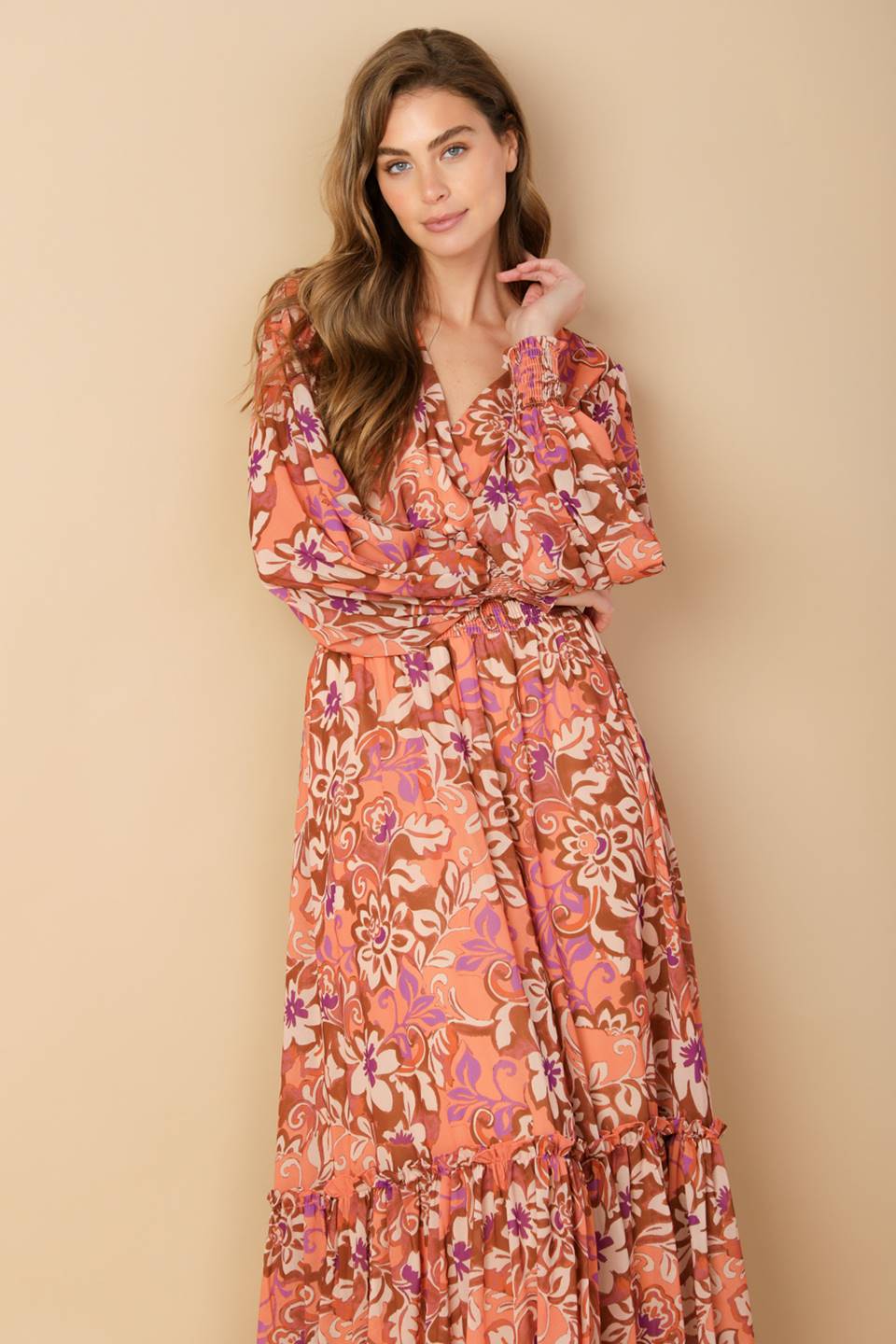 WHISPERING WILLOWS WOVEN MAXI DRESS Flying Tomato